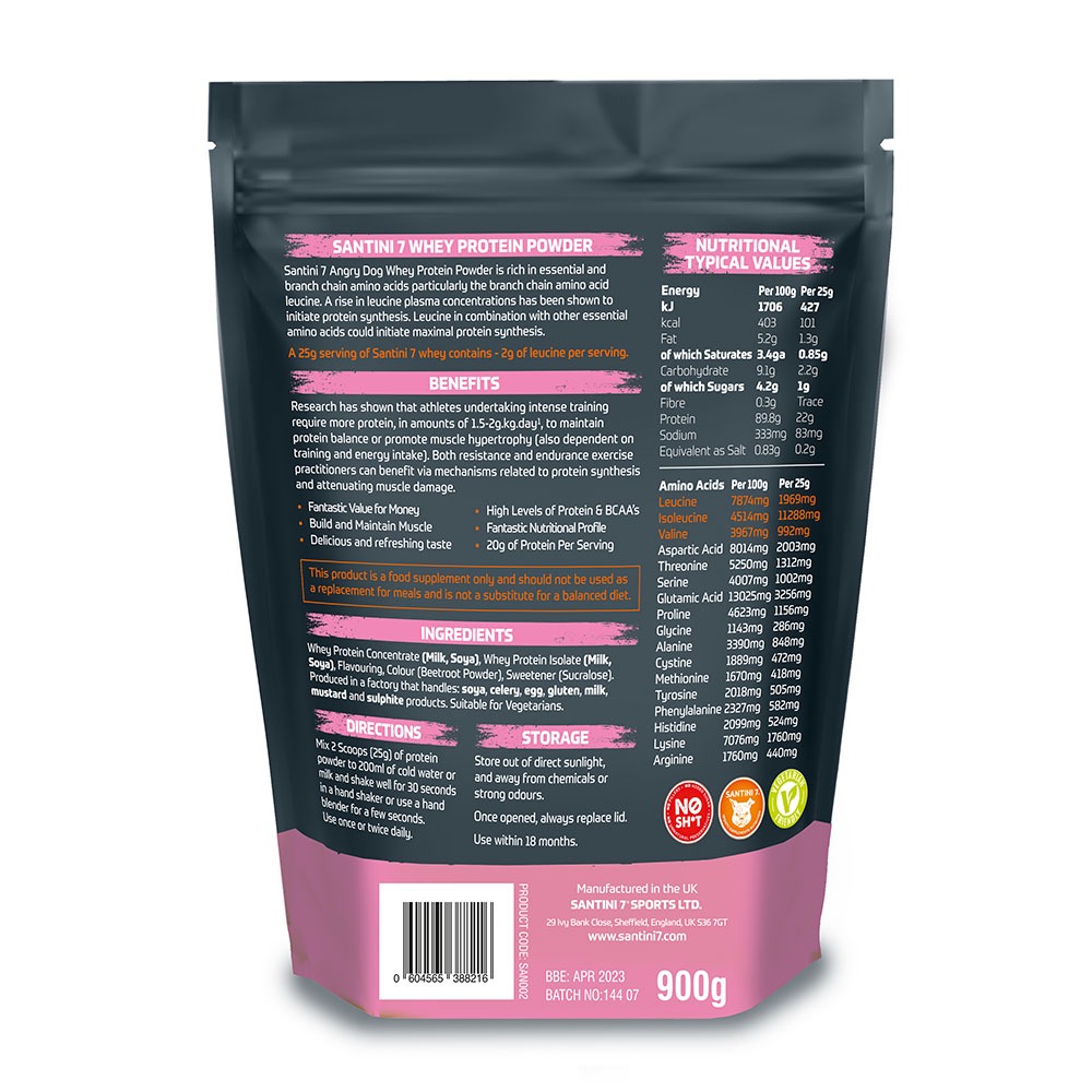 angry dog raspberry ripple whey protein 900g back